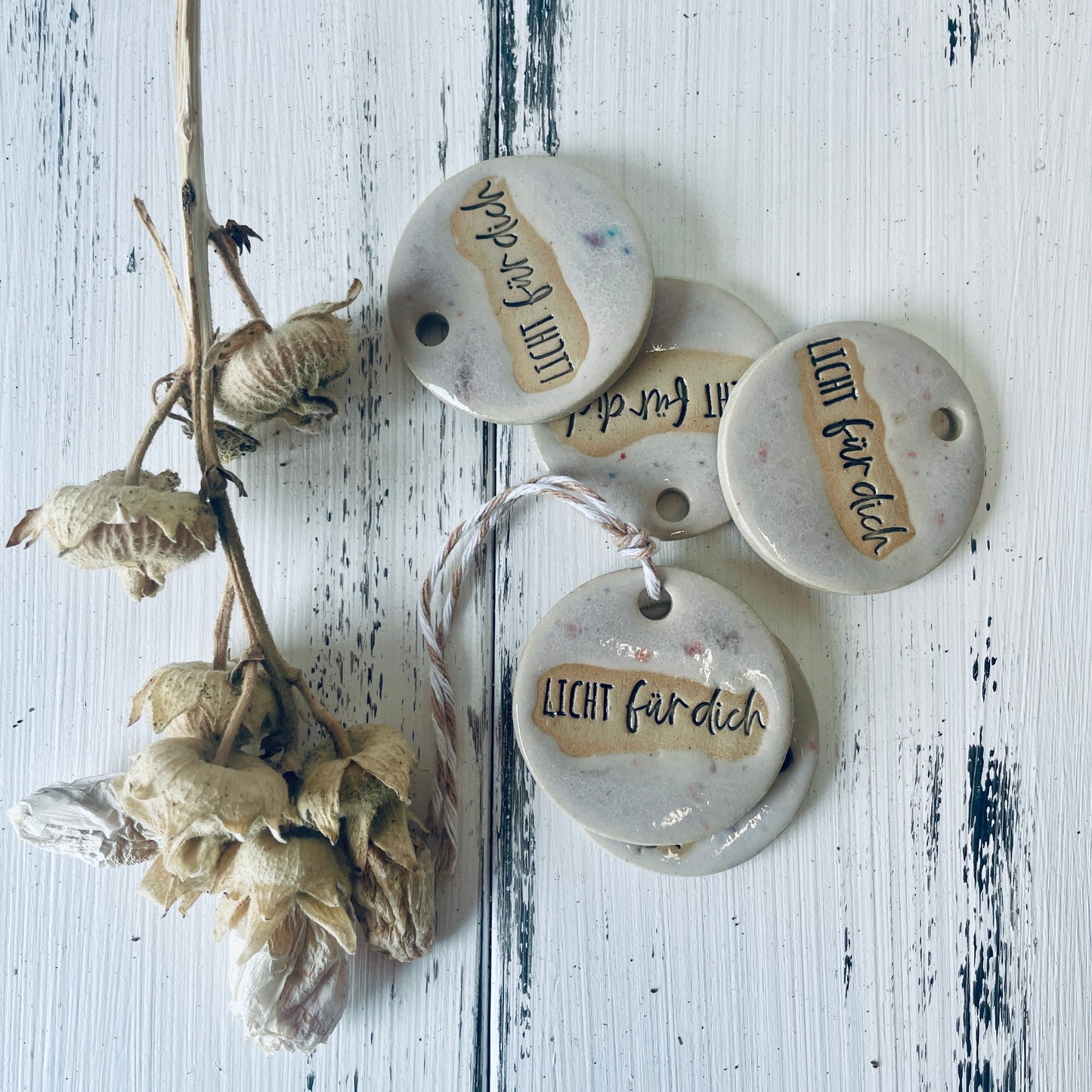 Keramikanhänger – „Licht für dich“