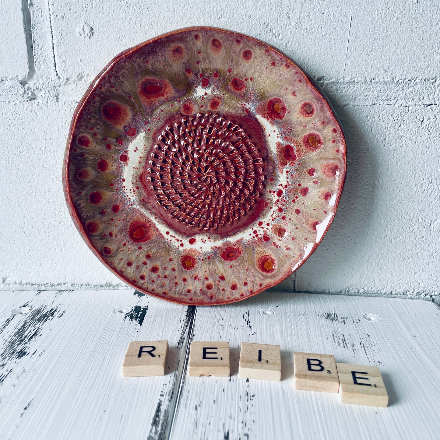 große Keramikreibe – handgemachter Küchenhelfer, Steinzeug