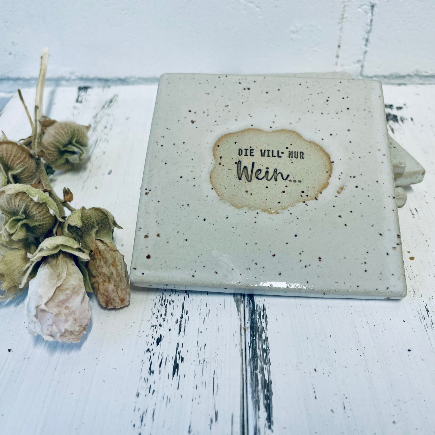 Handgemachte Keramik-Untersetzer mit witzigen Sprüchen – perfekt für Lillet, Aperol, Gin, Bier & Wein, Mädels-Abend