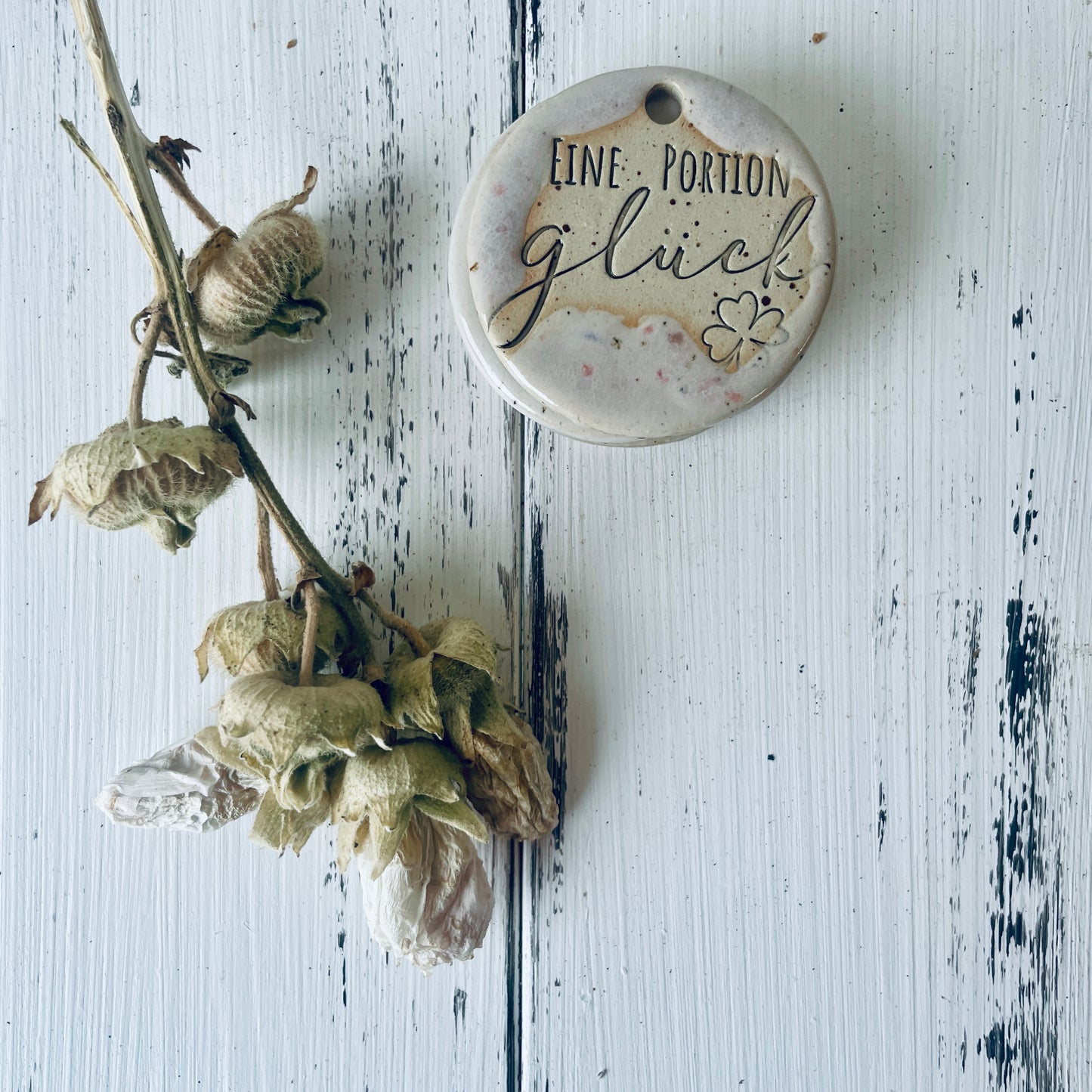 Keramik-Geschenkanhänger – kleine Botschaften die bleiben