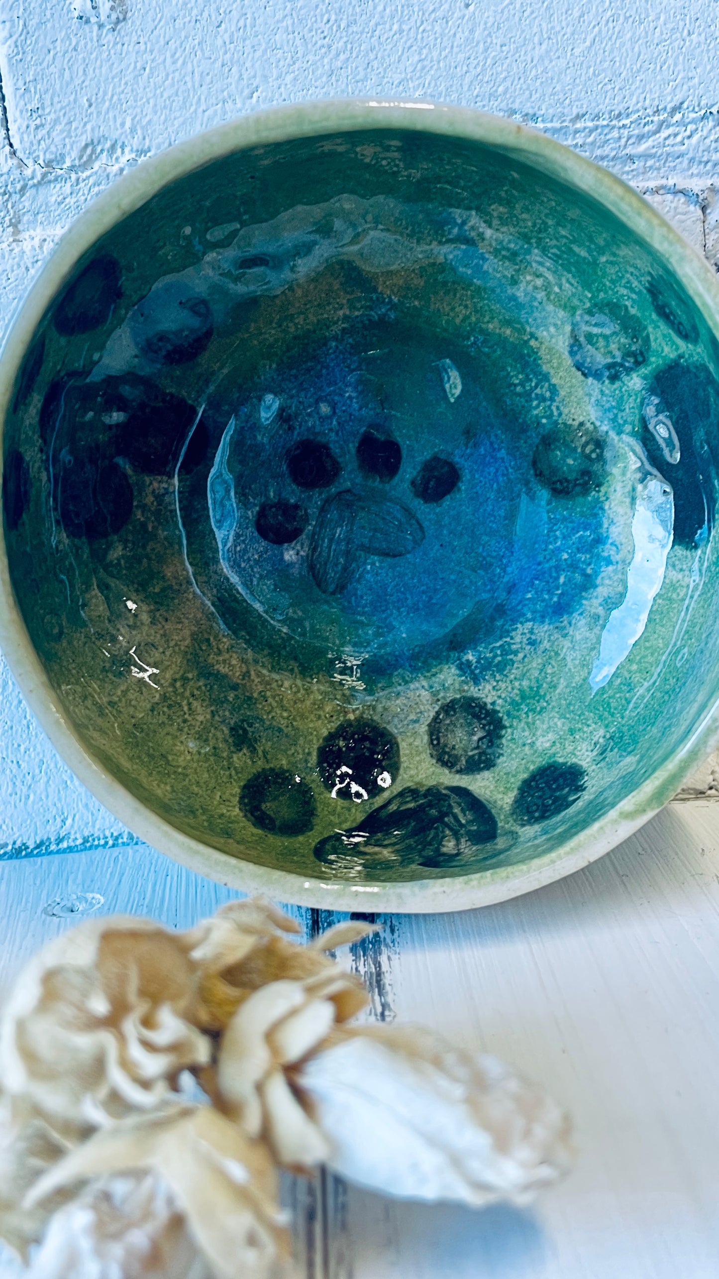 Dip-Schale / Bowl – Keramikrohling (weißer Ton)