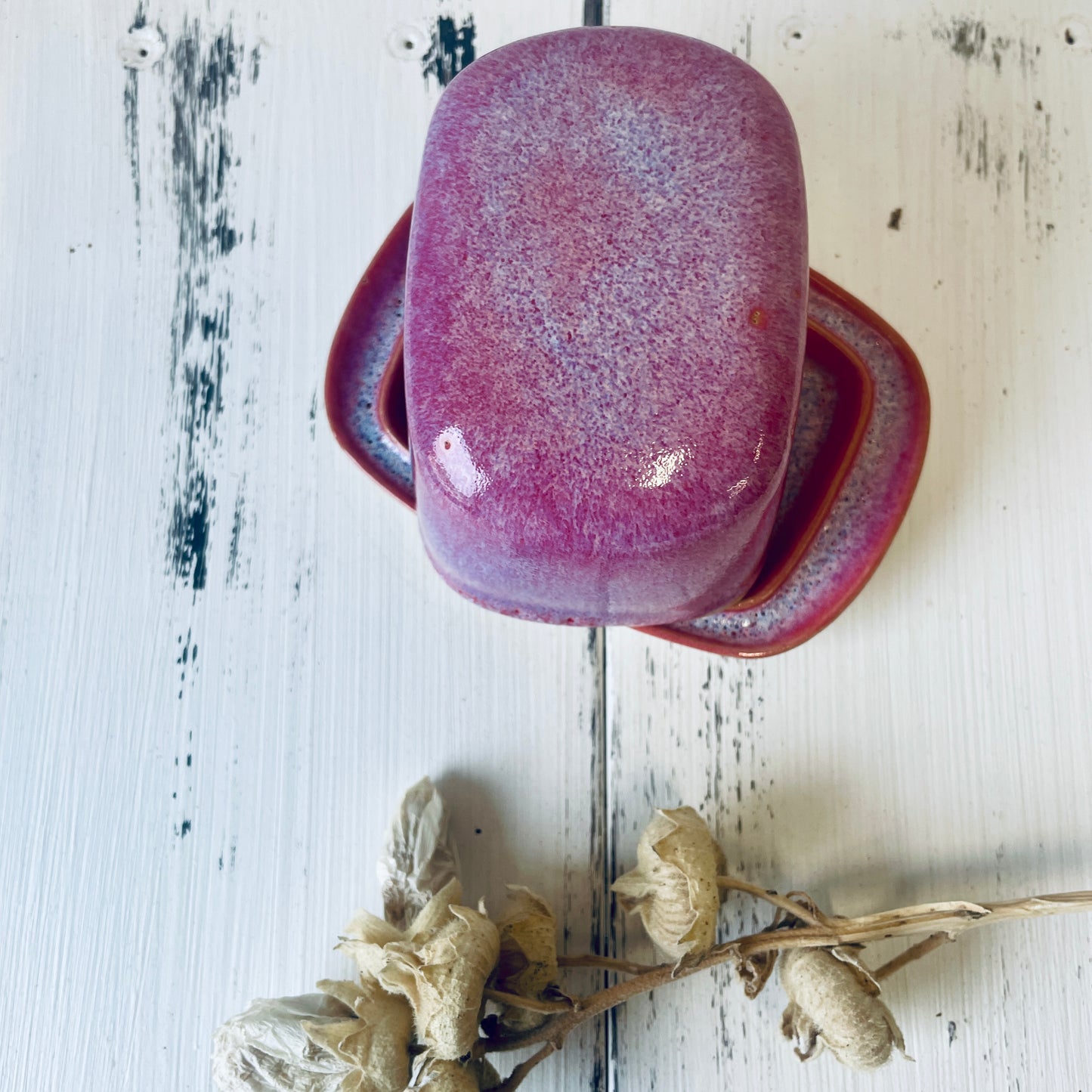 Butterdose für ½ Stück Butter – handgemachte Keramik