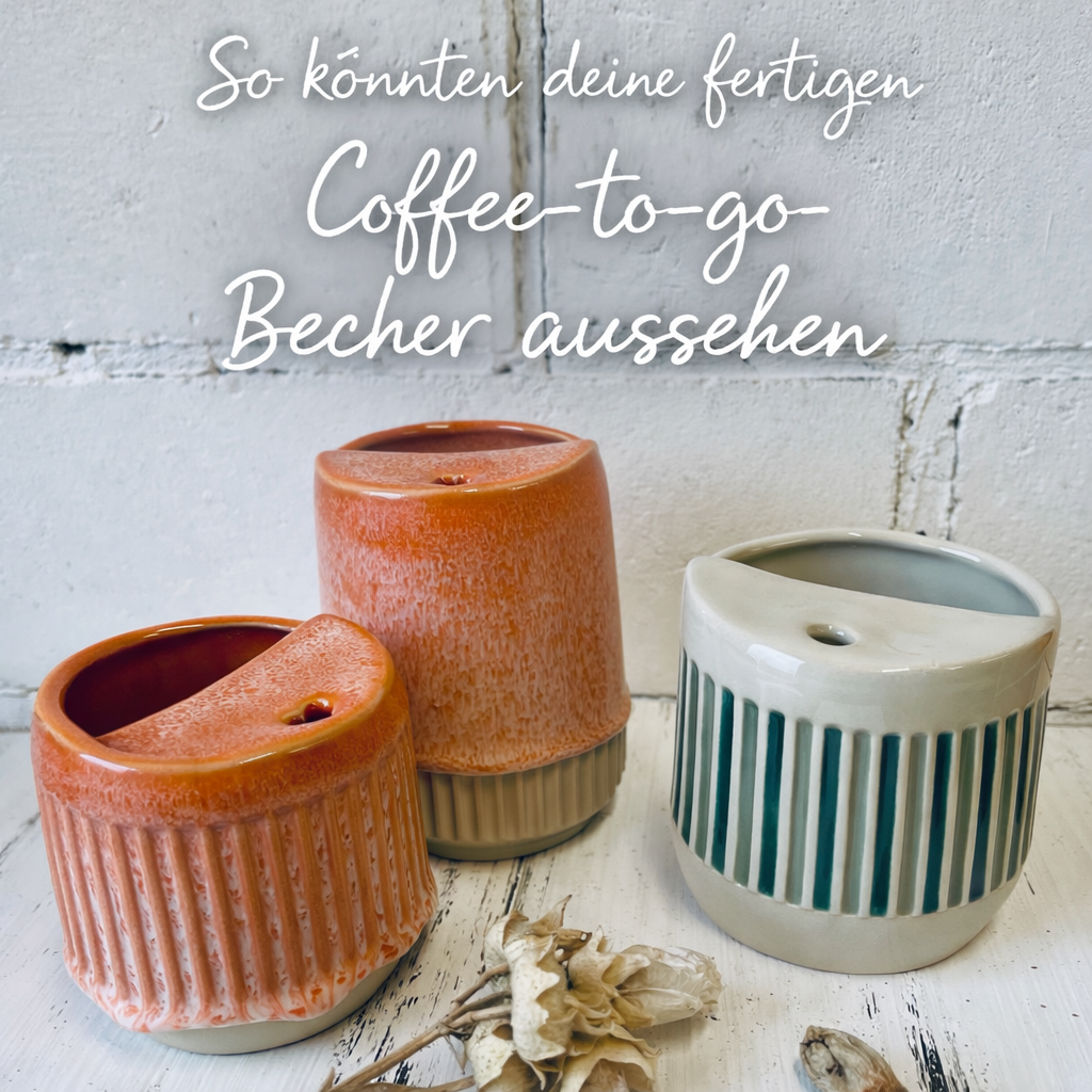 weißer Coffee-to-go-Becher — Rohling, ca. 250 ml