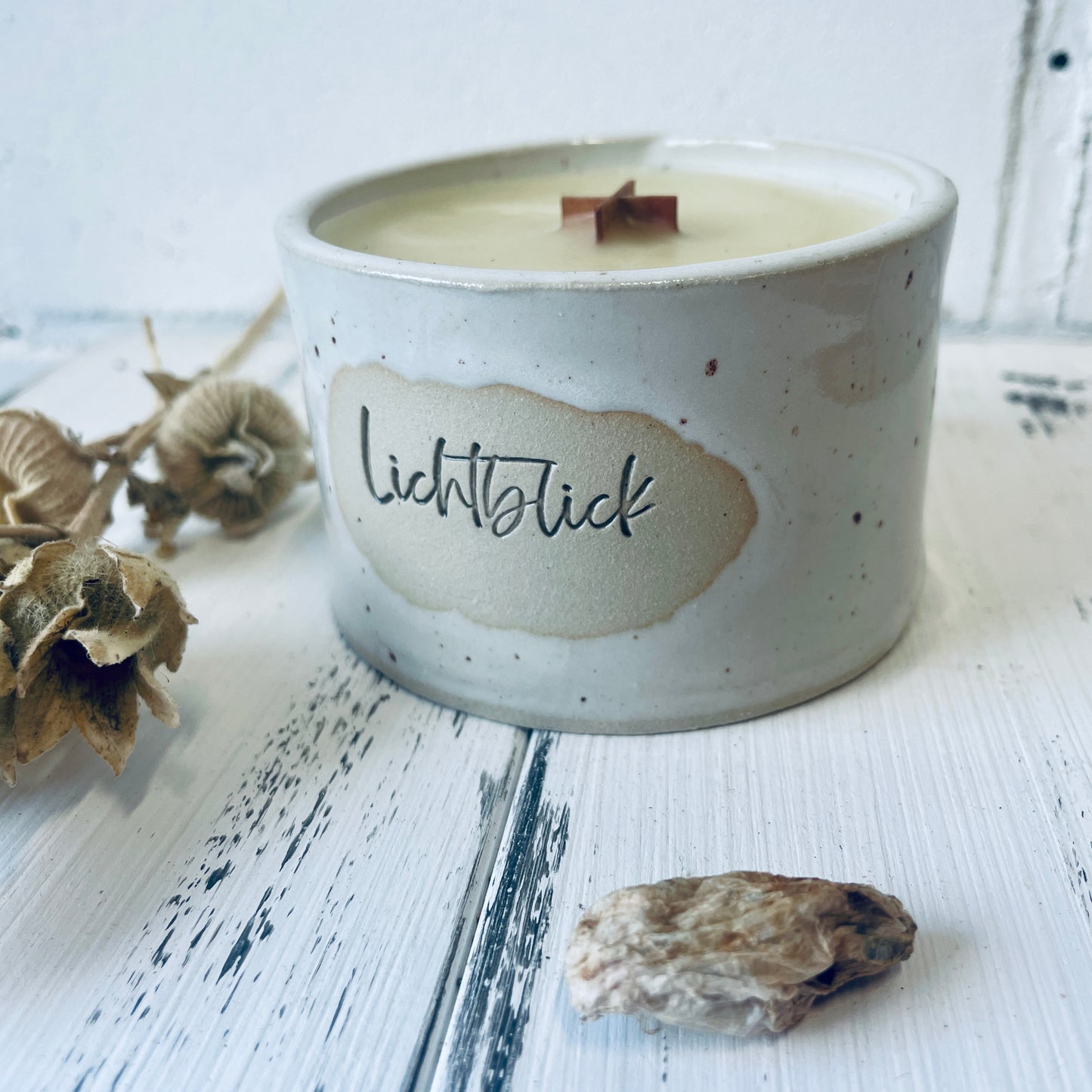 Kerzenbecher „Lichtblick“, Holzdocht