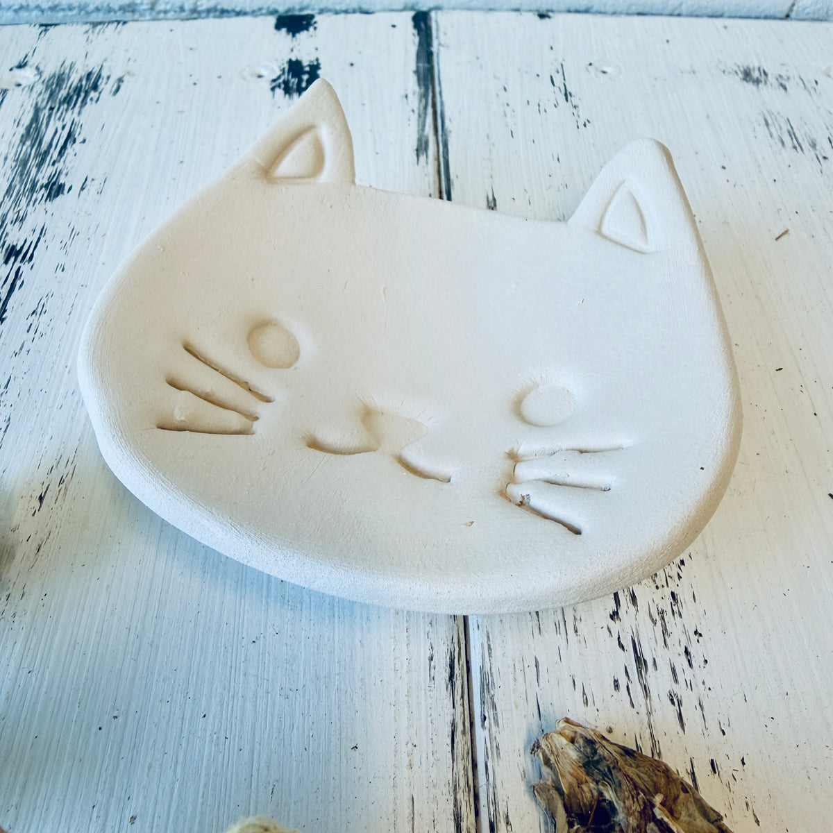 Schmuckschälchen Katze – Rohling zum Bemalen
