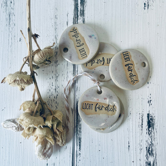 Keramikanhänger – „Licht für dich“