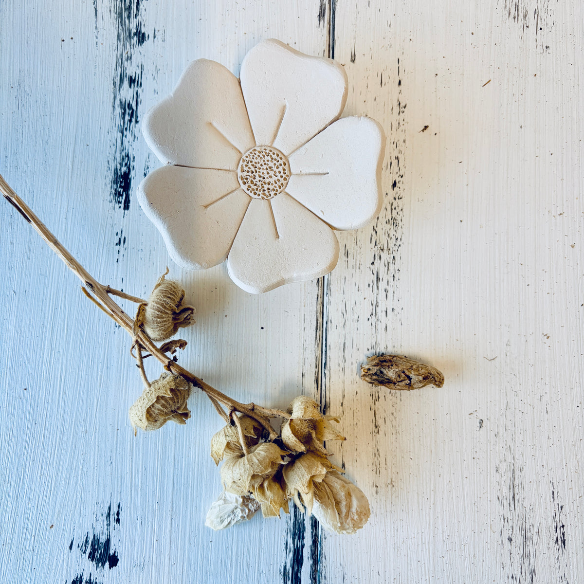 Gartenstecker Blume, Rohling zum Bemalen