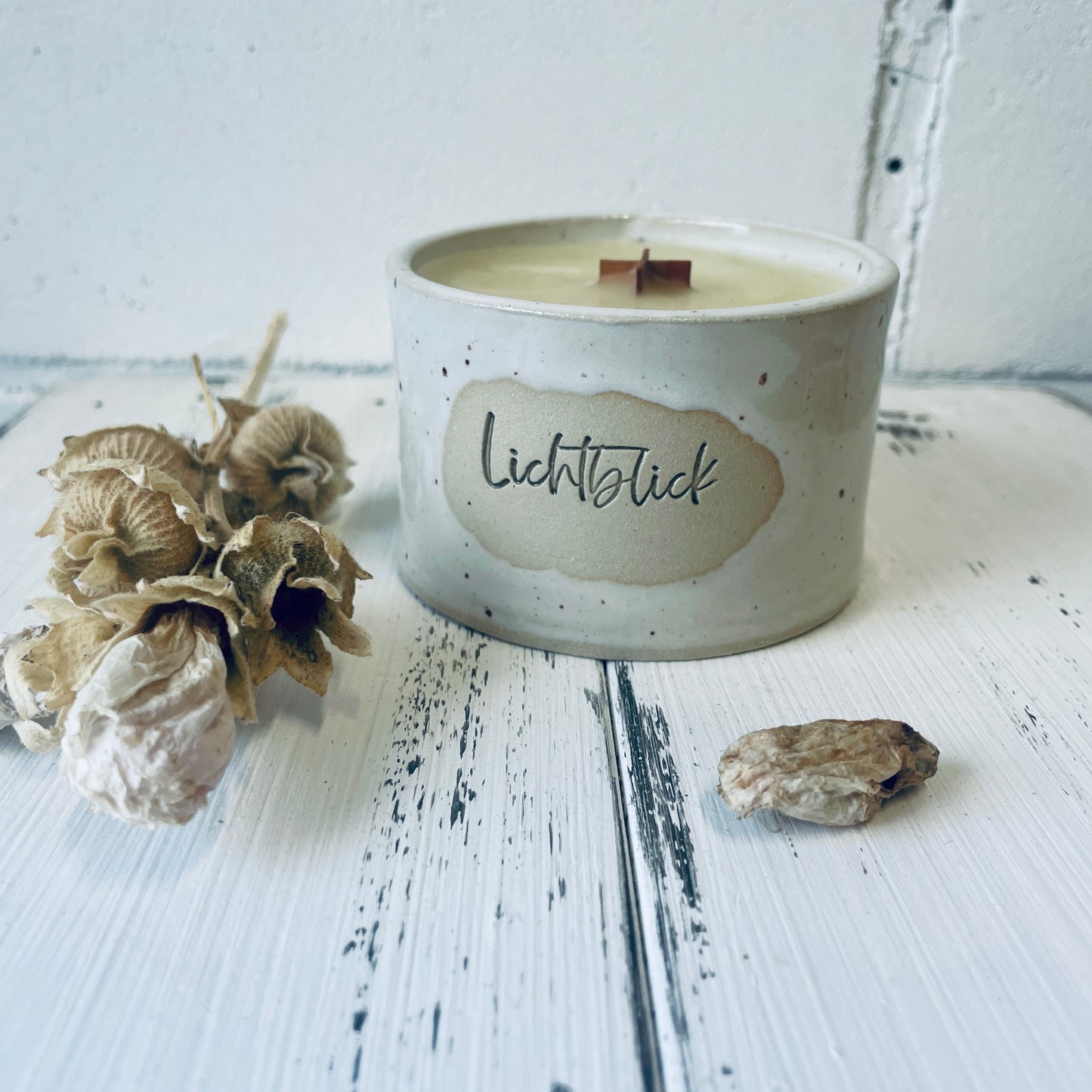 Kerzenbecher „Lichtblick“, Holzdocht