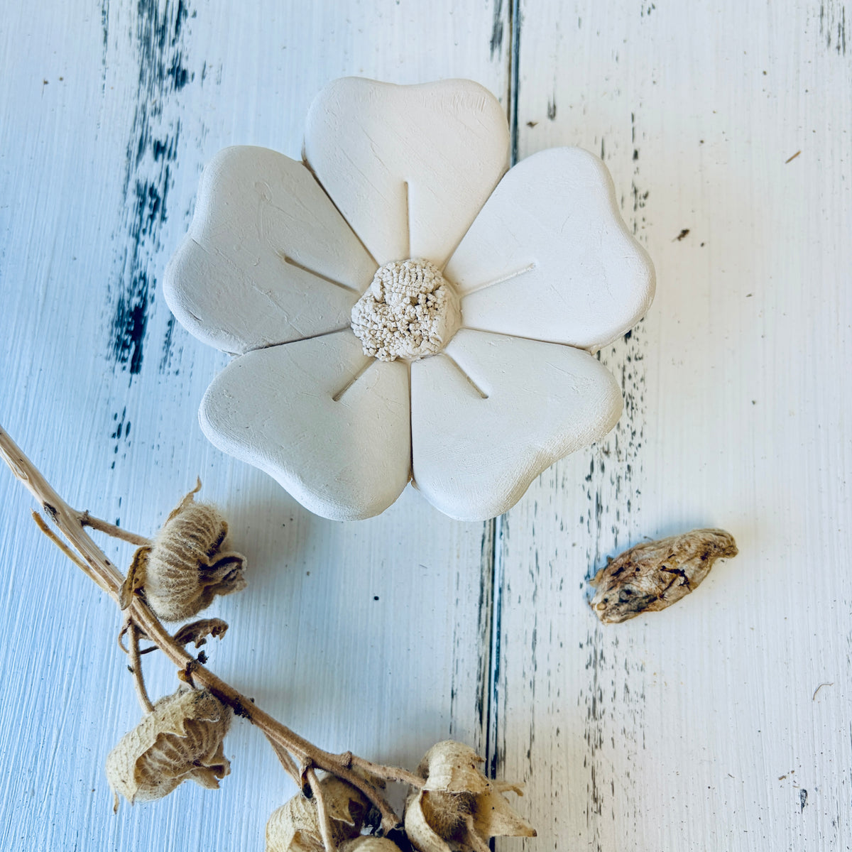 Gartenstecker Blume, Rohling zum Bemalen