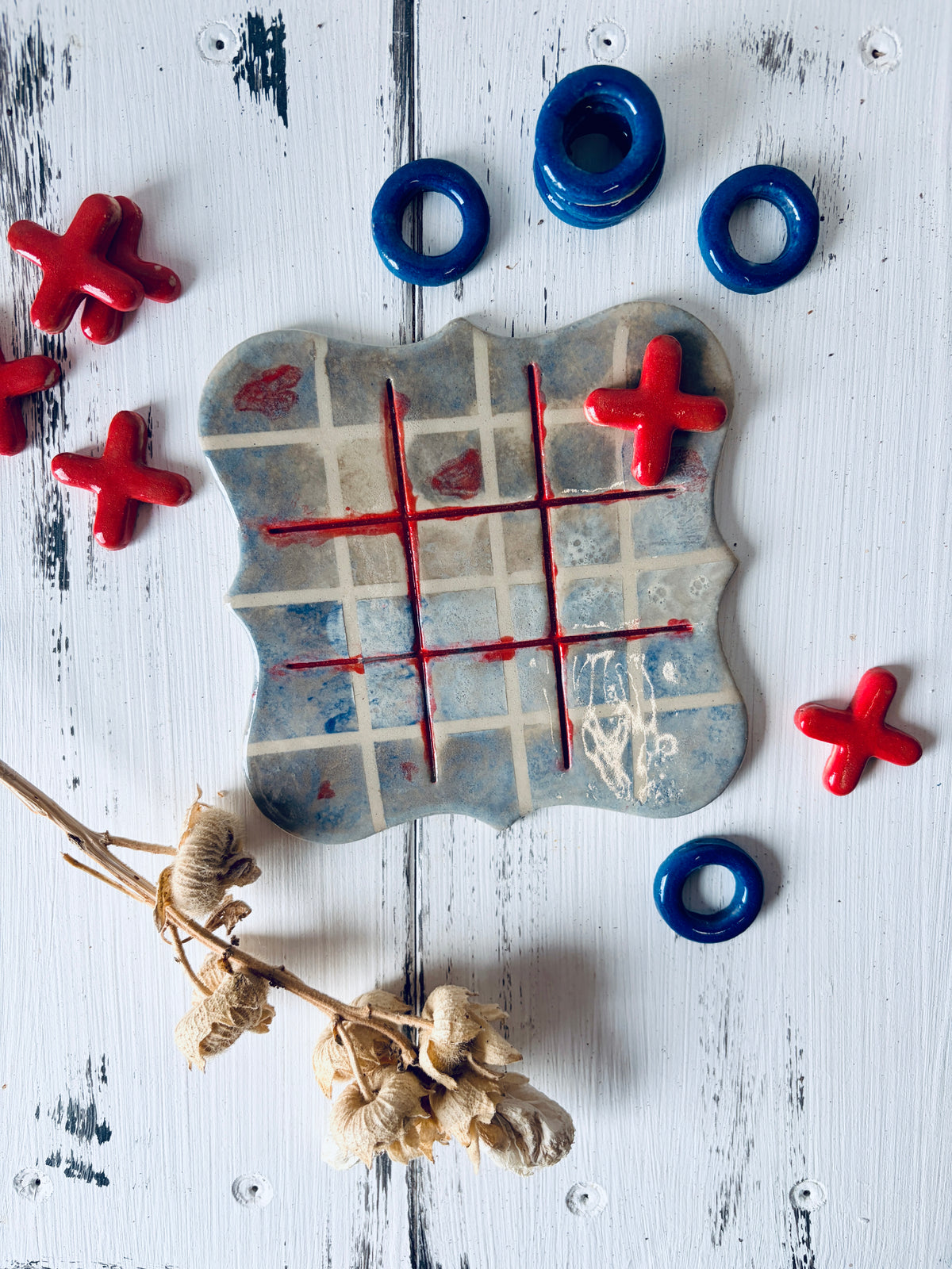 Tic-Tac-Toe Spiel – Keramikrohling