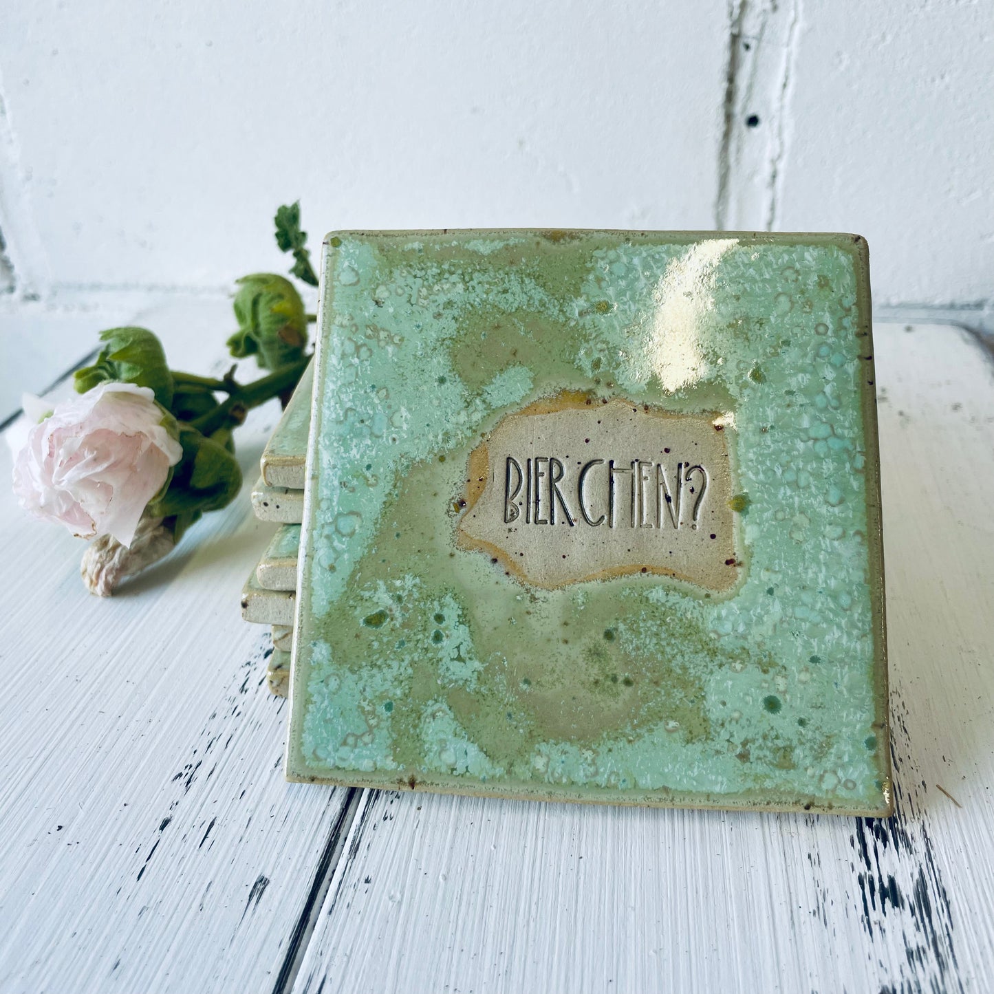 Handgemachte Keramik-Untersetzer mit witzigen Sprüchen – perfekt für Lillet, Aperol, Gin, Bier & Wein, Mädels-Abend