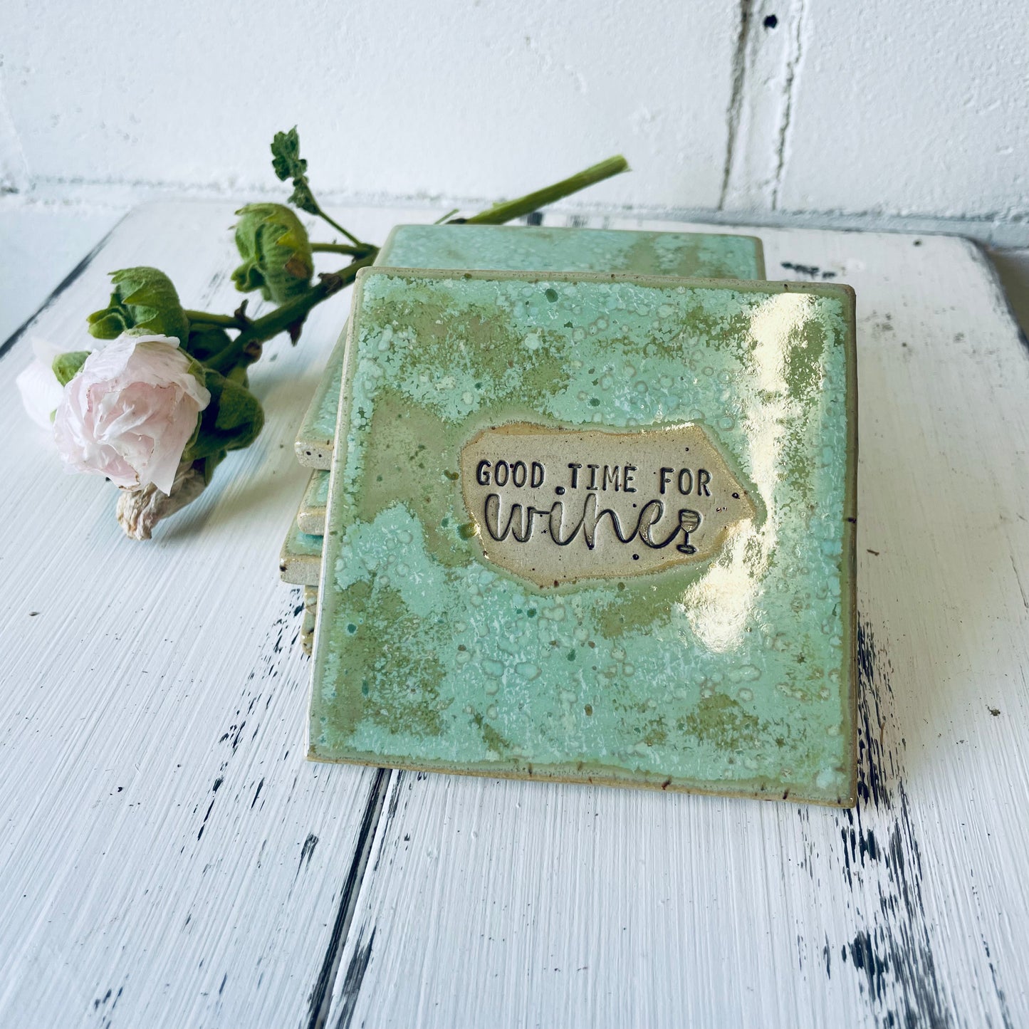 Handgemachte Keramik-Untersetzer mit witzigen Sprüchen – perfekt für Lillet, Aperol, Gin, Bier & Wein, Mädels-Abend