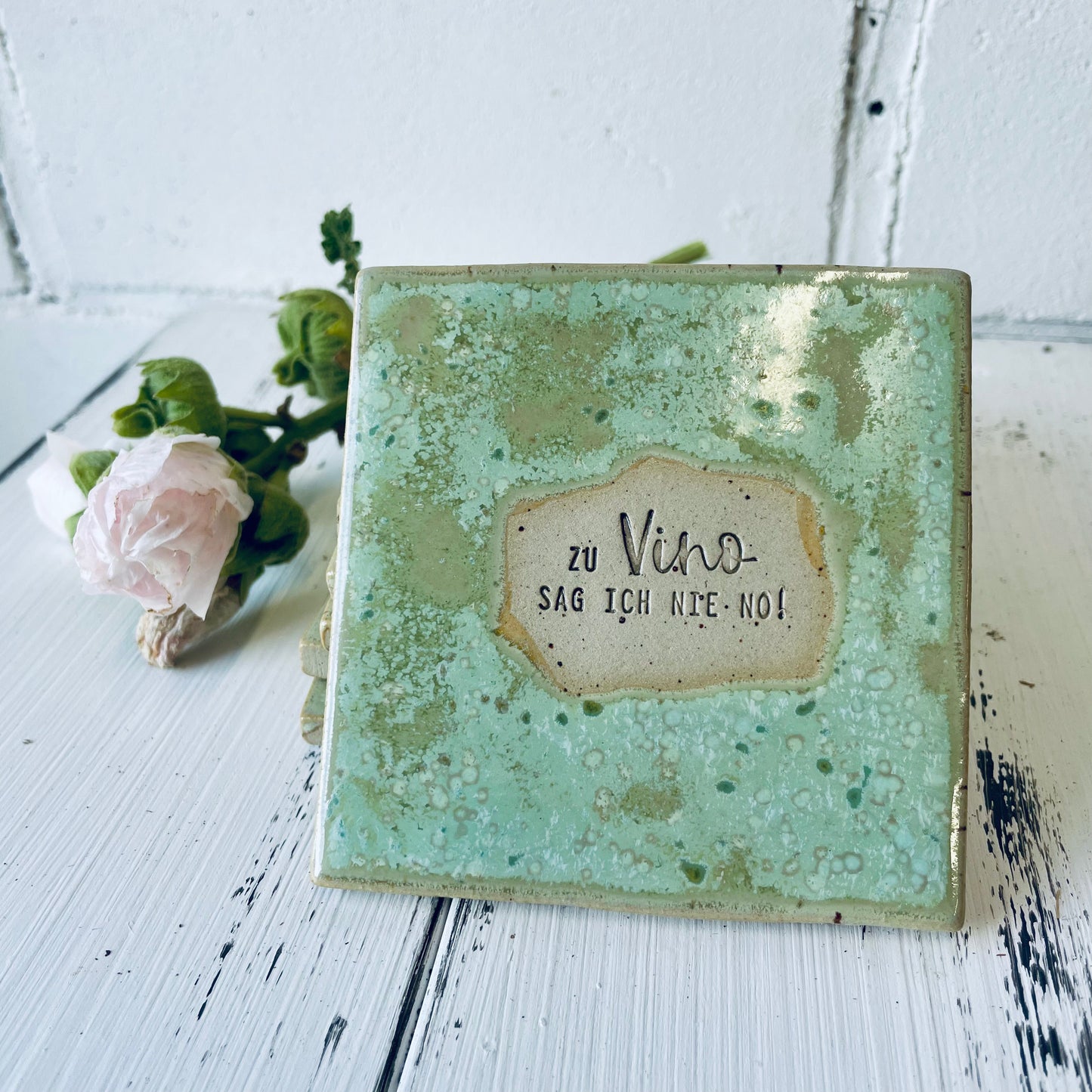 Handgemachte Keramik-Untersetzer mit witzigen Sprüchen – perfekt für Lillet, Aperol, Gin, Bier & Wein, Mädels-Abend