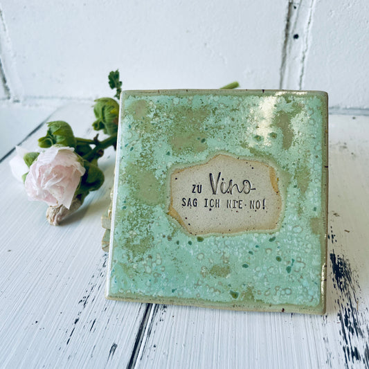 Handgemachte Keramik-Untersetzer mit witzigen Sprüchen – perfekt für Lillet, Aperol, Gin, Bier & Wein, Mädels-Abend