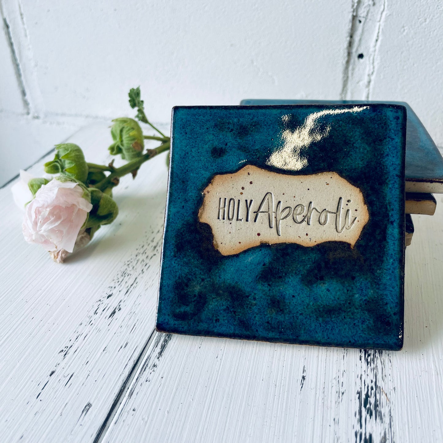 Handgemachte Keramik-Untersetzer mit witzigen Sprüchen – perfekt für Lillet, Aperol, Gin, Bier & Wein, Mädels-Abend