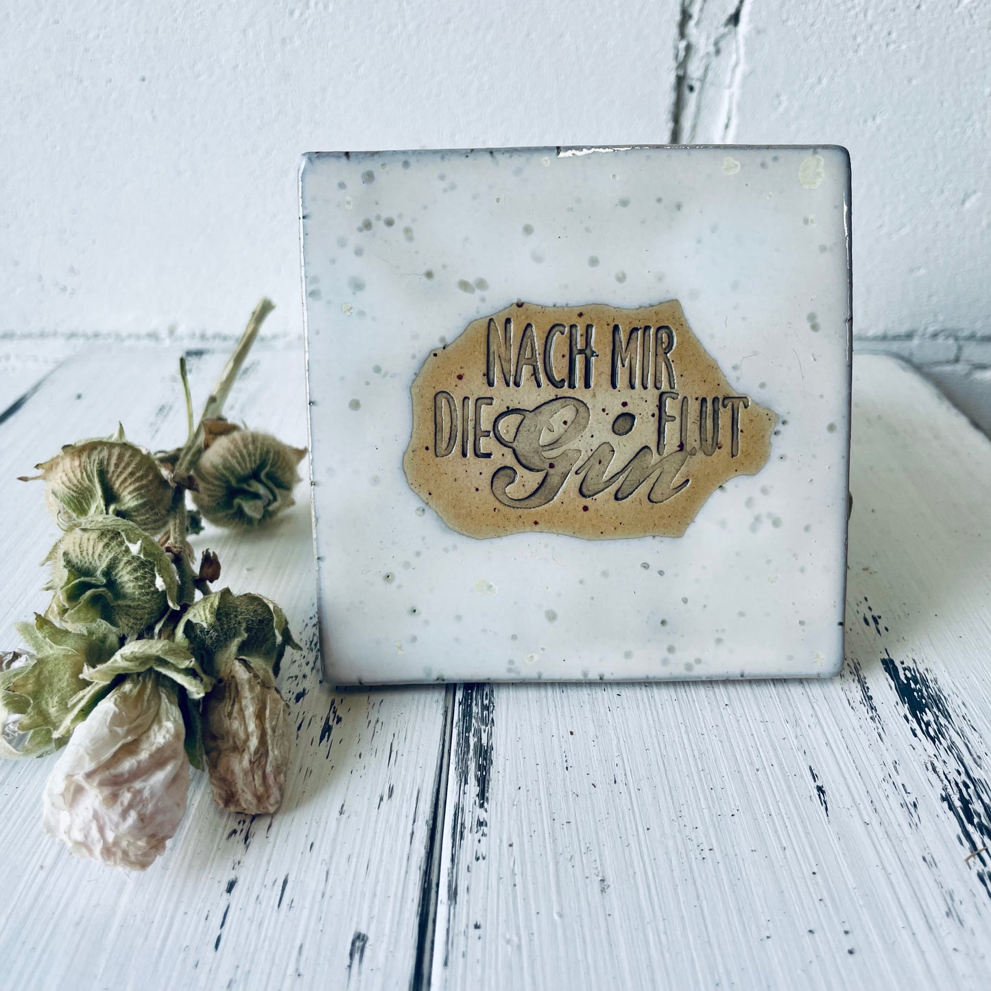 Handgemachte Keramik-Untersetzer mit witzigen Sprüchen – perfekt für Lillet, Aperol, Gin, Bier & Wein, Mädels-Abend