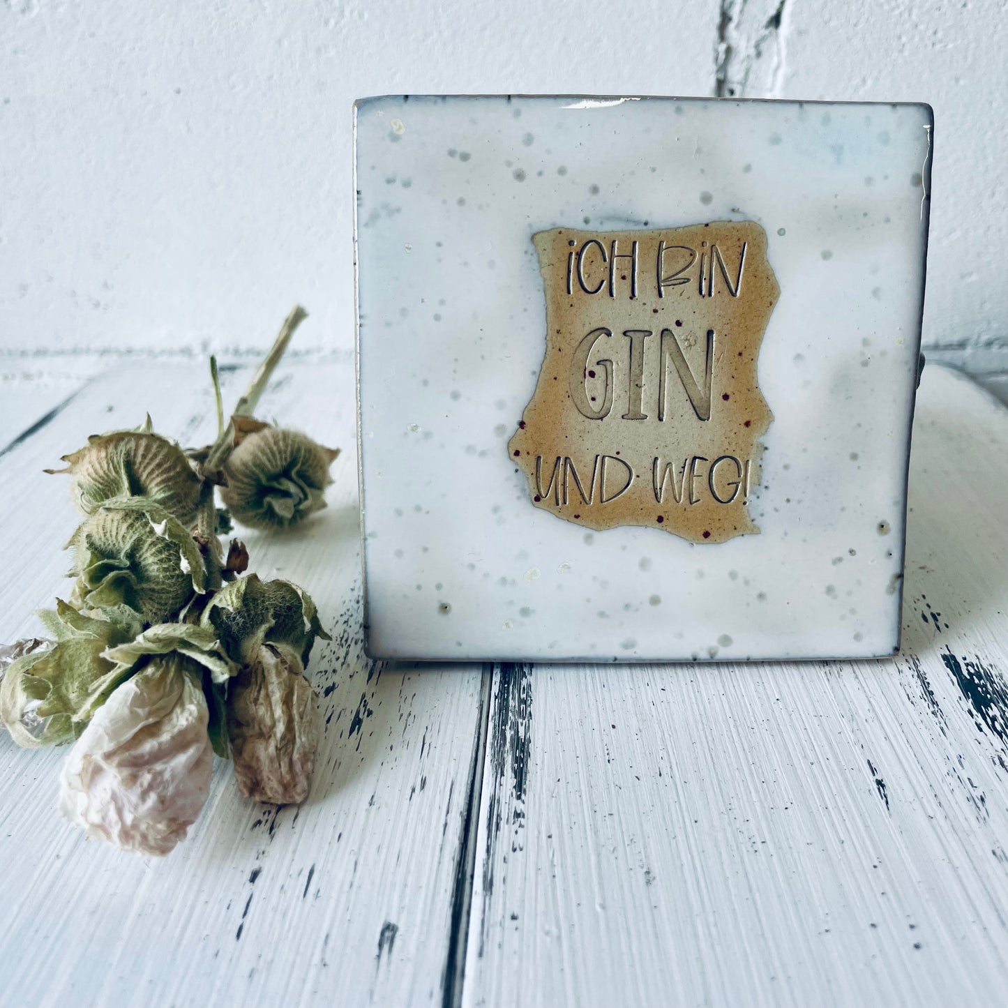 Handgemachte Keramik-Untersetzer mit witzigen Sprüchen – perfekt für Lillet, Aperol, Gin, Bier & Wein, Mädels-Abend