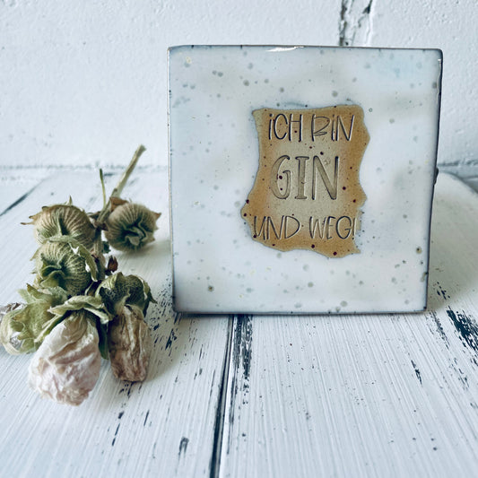 Handgemachte Keramik-Untersetzer mit witzigen Sprüchen – perfekt für Lillet, Aperol, Gin, Bier & Wein, Mädels-Abend