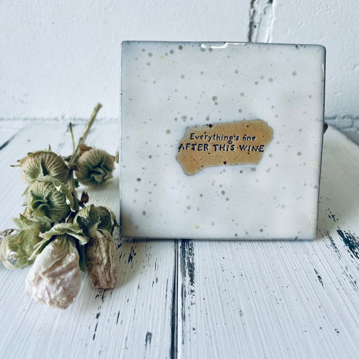 Handgemachte Keramik-Untersetzer mit witzigen Sprüchen – perfekt für Lillet, Aperol, Gin, Bier & Wein, Mädels-Abend