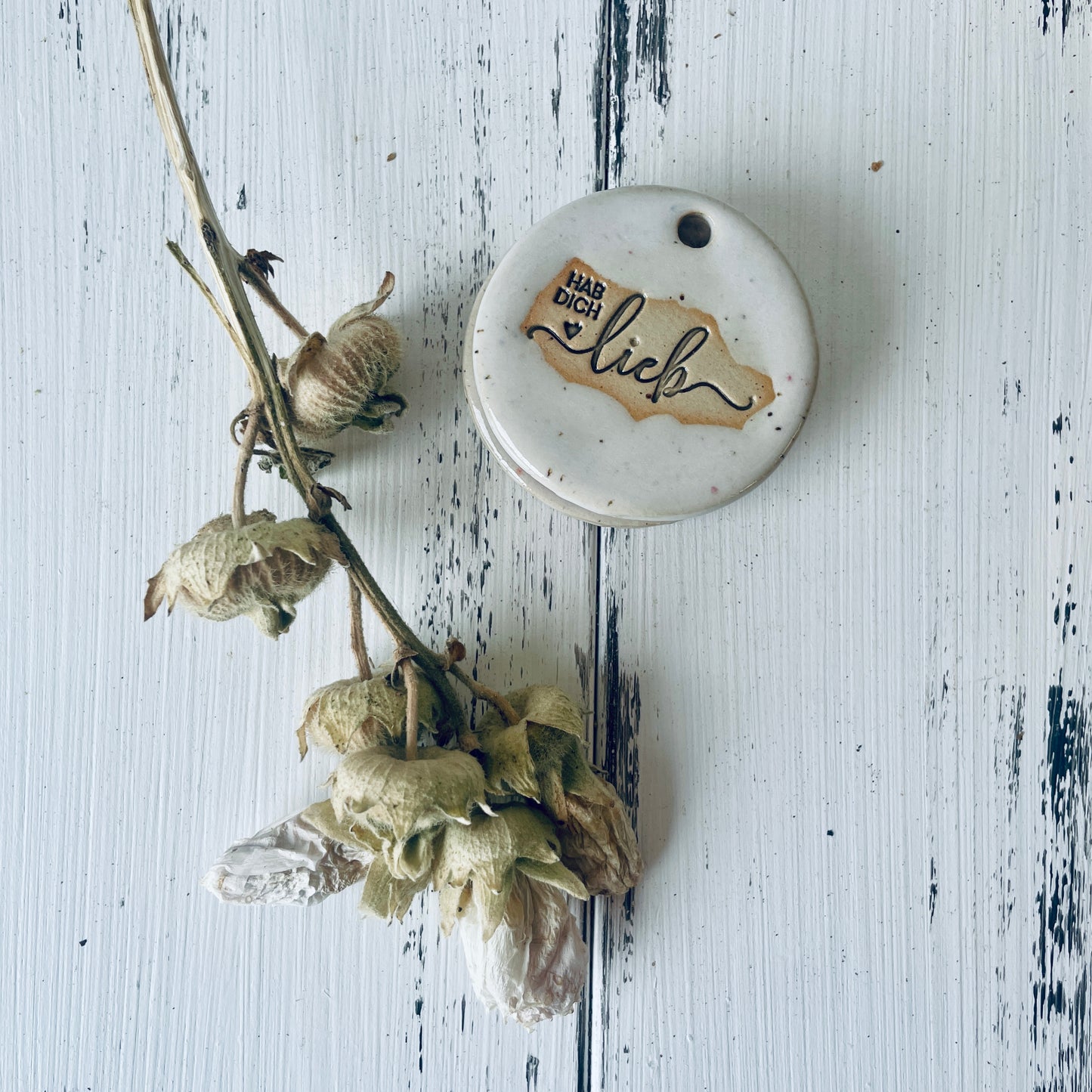 Keramik-Geschenkanhänger – kleine Botschaften die bleiben