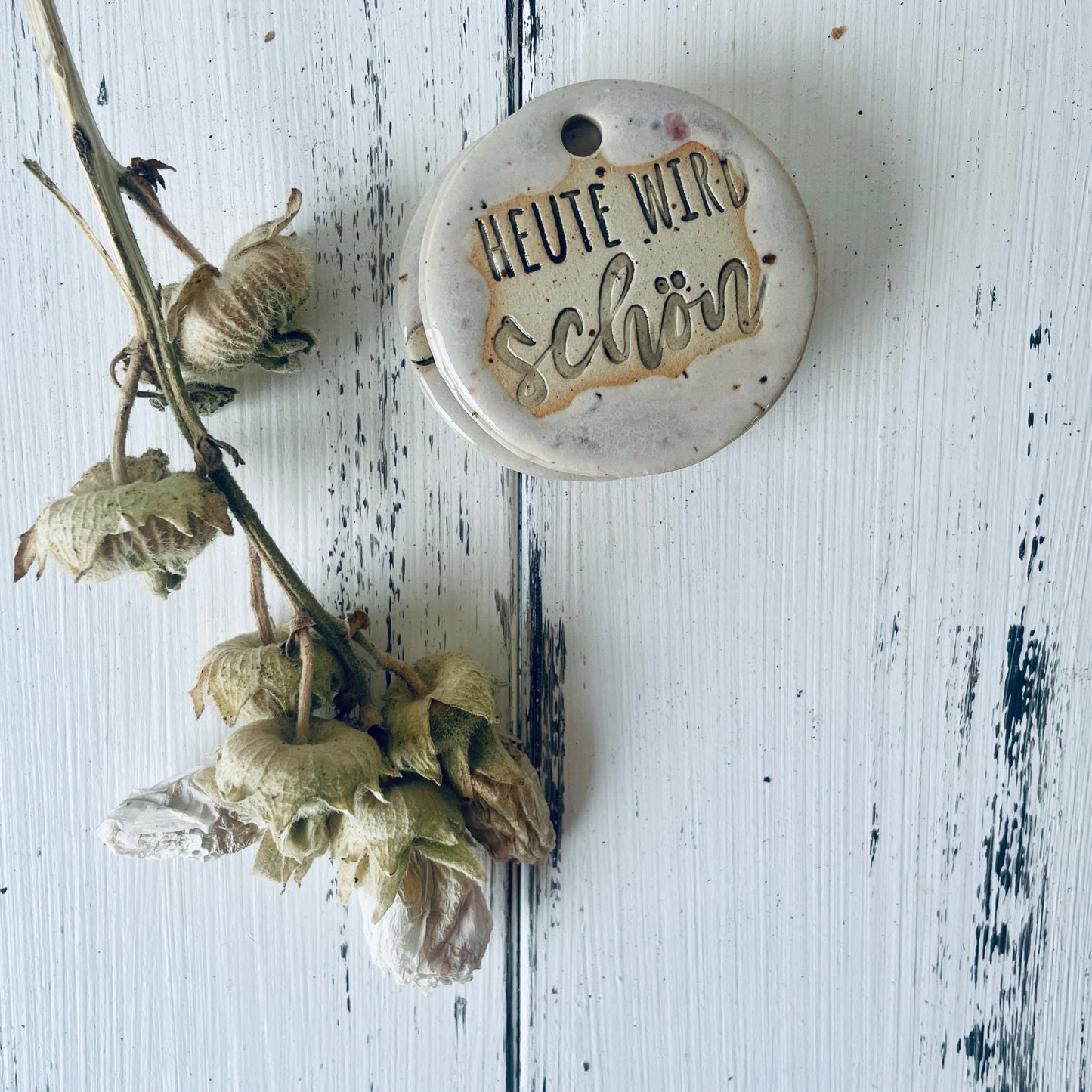 Keramik-Geschenkanhänger – kleine Botschaften die bleiben