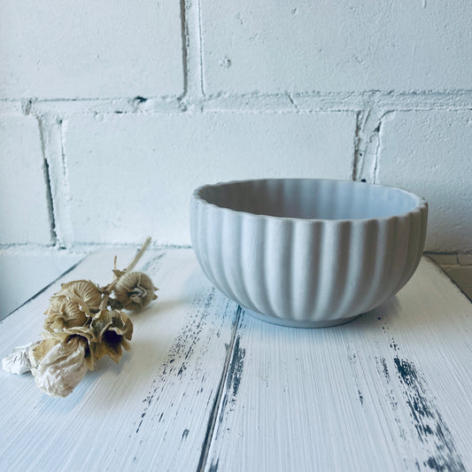 Graue Bowl-Rohling zum Keramikmalen – ca. 300 ml